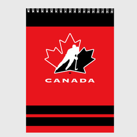Скетчбук с принтом TEAM CANADA , 100% бумага
 | 48 листов, плотность листов — 100 г/м2, плотность картонной обложки — 250 г/м2. Листы скреплены сверху удобной пружинной спиралью | Тематика изображения на принте: 2017 | canada | hochey | team | teamcanada | канада | мира | россия | хоккей | чемпионат | чм2017