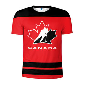 Мужская футболка 3D спортивная с принтом TEAM CANADA , 100% полиэстер с улучшенными характеристиками | приталенный силуэт, круглая горловина, широкие плечи, сужается к линии бедра | Тематика изображения на принте: 2017 | canada | hochey | team | teamcanada | канада | мира | россия | хоккей | чемпионат | чм2017