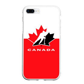 Чехол для iPhone 7Plus/8 Plus матовый с принтом TEAM CANADA , Силикон | Область печати: задняя сторона чехла, без боковых панелей | Тематика изображения на принте: 2017 | canada | hochey | team | teamcanada | канада | мира | россия | хоккей | чемпионат | чм2017