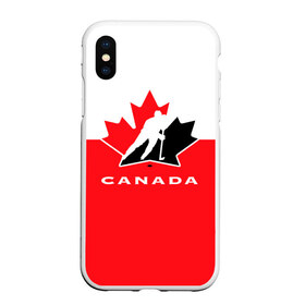 Чехол для iPhone XS Max матовый с принтом TEAM CANADA , Силикон | Область печати: задняя сторона чехла, без боковых панелей | Тематика изображения на принте: 2017 | canada | hochey | team | teamcanada | канада | мира | россия | хоккей | чемпионат | чм2017