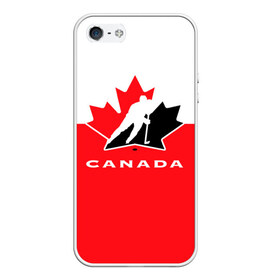 Чехол для iPhone 5/5S матовый с принтом TEAM CANADA , Силикон | Область печати: задняя сторона чехла, без боковых панелей | Тематика изображения на принте: 2017 | canada | hochey | team | teamcanada | канада | мира | россия | хоккей | чемпионат | чм2017