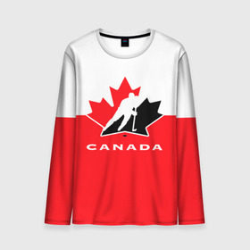 Мужской лонгслив 3D с принтом TEAM CANADA , 100% полиэстер | длинные рукава, круглый вырез горловины, полуприлегающий силуэт | 2017 | canada | hochey | team | teamcanada | канада | мира | россия | хоккей | чемпионат | чм2017