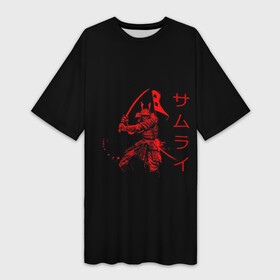 Платье-футболка 3D с принтом Японские иероглифы   самурай ,  |  | азия | воин | катана | меч | сегун | сэнсэй | харакири | честь | японец | япония