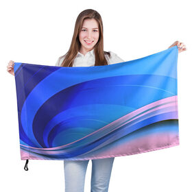 Флаг 3D с принтом Волны материи , 100% полиэстер | плотность ткани — 95 г/м2, размер — 67 х 109 см. Принт наносится с одной стороны | 3d | абстракция | волны | другие | краска | линии | оптические | полосы | прикольные | разводы | узоры | фрактал | цветные | яркие