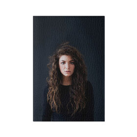 Обложка для паспорта матовая кожа с принтом Lorde , натуральная матовая кожа | размер 19,3 х 13,7 см; прозрачные пластиковые крепления | Тематика изображения на принте: 