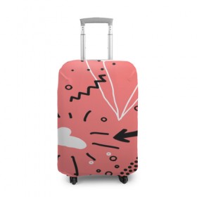 Чехол для чемодана 3D с принтом pattern story , 86% полиэфир, 14% спандекс | двустороннее нанесение принта, прорези для ручек и колес | 3d | pop art | triangle | абстракция | геометрия | другие | поп арт | яркие