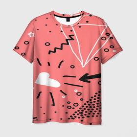 Мужская футболка 3D с принтом pattern story , 100% полиэфир | прямой крой, круглый вырез горловины, длина до линии бедер | 3d | pop art | triangle | абстракция | геометрия | другие | поп арт | яркие