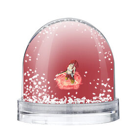 Водяной шар с принтом Erza Scarlet (Fairy Tail) , Пластик | Изображение внутри шара печатается на глянцевой фотобумаге с двух сторон | 