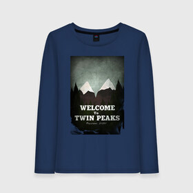 Женский лонгслив хлопок с принтом Twin Peaks , 100% хлопок |  | twin peaks | дэвид линч | лес | лора палмер | сова | твин пикс | туман