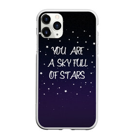 Чехол для iPhone 11 Pro Max матовый с принтом Sky , Силикон |  | chris martin | coldplay | night | sky | stars | звезды | колдплей | крис мартин | небо