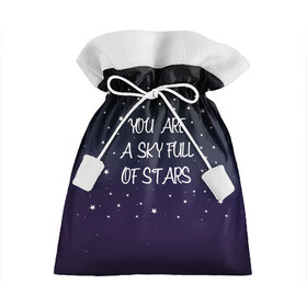 Подарочный 3D мешок с принтом Sky , 100% полиэстер | Размер: 29*39 см | chris martin | coldplay | night | sky | stars | звезды | колдплей | крис мартин | небо