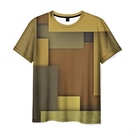 Мужская футболка 3D с принтом Geometry texture , 100% полиэфир | прямой крой, круглый вырез горловины, длина до линии бедер | 