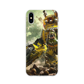 Чехол для iPhone X матовый с принтом WH40k warboss , Силикон | Печать на задней стороне чехла, без боковой панели | dawn | eldar | war | warhammer | wh | wh40k | вархаммер | ваха | эльдар | эльдары