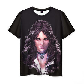 Мужская футболка 3D с принтом Йенифер 1 , 100% полиэфир | прямой крой, круглый вырез горловины, длина до линии бедер | gwent | witcher | ведьмак | гвинт | геральт | йеннифер