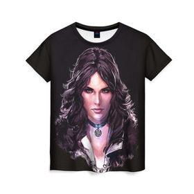 Женская футболка 3D с принтом Йенифер 1 , 100% полиэфир ( синтетическое хлопкоподобное полотно) | прямой крой, круглый вырез горловины, длина до линии бедер | gwent | witcher | ведьмак | гвинт | геральт | йеннифер