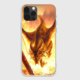 Чехол для iPhone 12 Pro Max с принтом Дракон , Силикон |  | gwent | witcher | ведьмак | гвинт | геральт | дракон