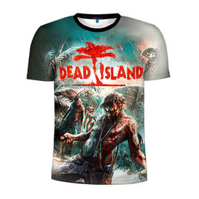 Мужская футболка 3D спортивная с принтом Dead island 8 , 100% полиэстер с улучшенными характеристиками | приталенный силуэт, круглая горловина, широкие плечи, сужается к линии бедра | dead | island | repticide | zombie | дэд айлэнд | зомби | мозги
