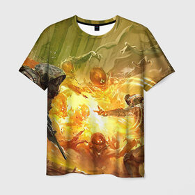 Мужская футболка 3D с принтом Destiny 2 , 100% полиэфир | прямой крой, круглый вырез горловины, длина до линии бедер | destiny | дестени | дэстэни | космос
