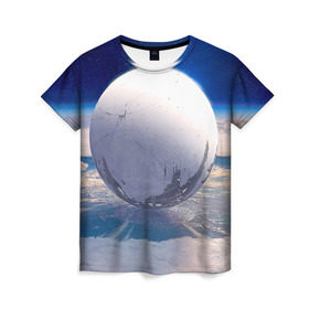 Женская футболка 3D с принтом Destiny 3 , 100% полиэфир ( синтетическое хлопкоподобное полотно) | прямой крой, круглый вырез горловины, длина до линии бедер | destiny | дестени | дэстэни | космос