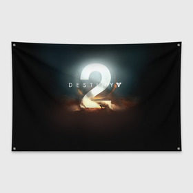 Флаг-баннер с принтом Destiny 12 , 100% полиэстер | размер 67 х 109 см, плотность ткани — 95 г/м2; по краям флага есть четыре люверса для крепления | destiny | дестени | дэстэни | космос