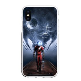 Чехол для iPhone XS Max матовый с принтом Prey 1 , Силикон | Область печати: задняя сторона чехла, без боковых панелей | Тематика изображения на принте: prey | космос | прей | прэй