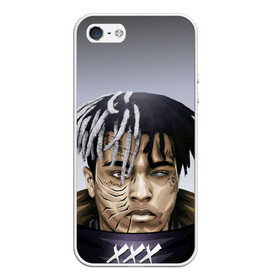 Чехол для iPhone 5/5S матовый с принтом xxxtentacion , Силикон | Область печати: задняя сторона чехла, без боковых панелей | iwkyasap | tentacion | xxx | xxxtentacion | реп