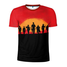 Мужская футболка 3D спортивная с принтом Red Dead Redemption 2 , 100% полиэстер с улучшенными характеристиками | приталенный силуэт, круглая горловина, широкие плечи, сужается к линии бедра | rdr | red dead redemption 2