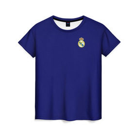 Женская футболка 3D с принтом Реал Мадрид , 100% полиэфир ( синтетическое хлопкоподобное полотно) | прямой крой, круглый вырез горловины, длина до линии бедер | madrid | real | королевский клуб | мадрид | примера | реал | футбол | чемпионат испании
