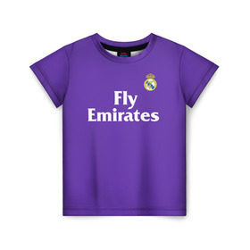 Детская футболка 3D с принтом Реал Мадрид , 100% гипоаллергенный полиэфир | прямой крой, круглый вырез горловины, длина до линии бедер, чуть спущенное плечо, ткань немного тянется | madrid | real | королевский клуб | мадрид | примера | реал | футбол | чемпионат испании
