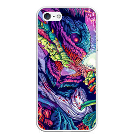 Чехол для iPhone 5/5S матовый с принтом Hyper beast , Силикон | Область печати: задняя сторона чехла, без боковых панелей | counter strike | cs | cs go | global offensive | hyper beast | гипер зверь | гиперзверь | контр страйк | контра | кс | тату | татуировка | яркая