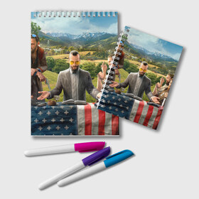 Блокнот с принтом Far Cry 5 , 100% бумага | 48 листов, плотность листов — 60 г/м2, плотность картонной обложки — 250 г/м2. Листы скреплены удобной пружинной спиралью. Цвет линий — светло-серый
 | Тематика изображения на принте: farcry | фар край | фаркрай