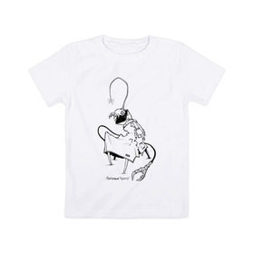 Детская футболка хлопок с принтом Курьер Контур 2 , 100% хлопок | круглый вырез горловины, полуприлегающий силуэт, длина до линии бедер | Тематика изображения на принте: reminor | курьер | мультфильм