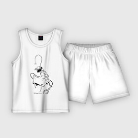 Детская пижама с шортами хлопок с принтом Курьер Контур 2 ,  |  | reminor | курьер | мультфильм