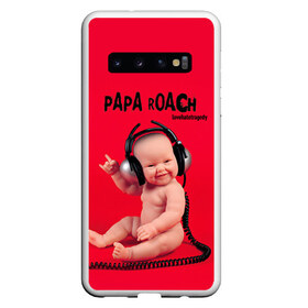 Чехол для Samsung Galaxy S10 с принтом Paparoach 7 , Силикон | Область печати: задняя сторона чехла, без боковых панелей | Тематика изображения на принте: papa roach | roach | папа роач | папароач | папароч | роач | роч