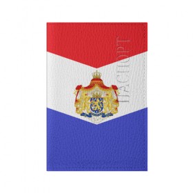 Обложка для паспорта матовая кожа с принтом Флаг и герб Голландии , натуральная матовая кожа | размер 19,3 х 13,7 см; прозрачные пластиковые крепления | Тематика изображения на принте: амстердам | голландия | европа