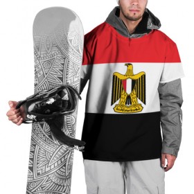 Накидка на куртку 3D с принтом Флаг и герб Египта , 100% полиэстер |  | символ страна