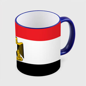 Кружка 3D с принтом Флаг и герб Египта , керамика | ёмкость 330 мл | символ страна