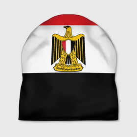 Шапка 3D с принтом Флаг и герб Египта , 100% полиэстер | универсальный размер, печать по всей поверхности изделия | символ страна