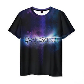 Мужская футболка 3D с принтом Evanescence 2 , 100% полиэфир | прямой крой, круглый вырез горловины, длина до линии бедер | evanescence | fallen | the open door | джен маджура | иванесенс | тим маккорд | трой маклоухорн | уилл хант | эванесенс | эми ли