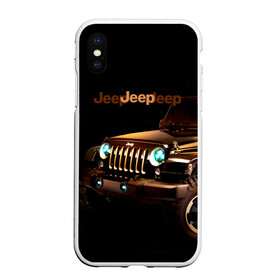 Чехол для iPhone XS Max матовый с принтом Jeep , Силикон | Область печати: задняя сторона чехла, без боковых панелей | brand | car | chrysler | jeep | logo | usa | автомобиль | джип | крайслер | логотип | марка | сша