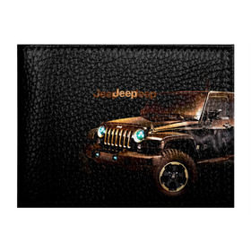 Обложка для студенческого билета с принтом Jeep , натуральная кожа | Размер: 11*8 см; Печать на всей внешней стороне | Тематика изображения на принте: brand | car | chrysler | jeep | logo | usa | автомобиль | джип | крайслер | логотип | марка | сша