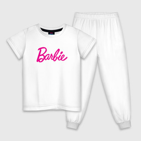 Детская пижама хлопок с принтом Барби 3 , 100% хлопок |  брюки и футболка прямого кроя, без карманов, на брюках мягкая резинка на поясе и по низу штанин
 | Тематика изображения на принте: barbie | барби | девочка | девушка | кукла