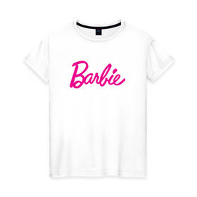 Женская футболка хлопок с принтом Барби 3 , 100% хлопок | прямой крой, круглый вырез горловины, длина до линии бедер, слегка спущенное плечо | barbie | барби | девочка | девушка | кукла