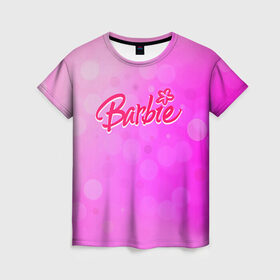 Женская футболка 3D с принтом Барби 5 , 100% полиэфир ( синтетическое хлопкоподобное полотно) | прямой крой, круглый вырез горловины, длина до линии бедер | barbie | барби | девочка | девушка | кукла
