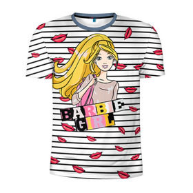 Мужская футболка 3D спортивная с принтом Барби 8 , 100% полиэстер с улучшенными характеристиками | приталенный силуэт, круглая горловина, широкие плечи, сужается к линии бедра | barbie | барби | девочка | девушка | кукла