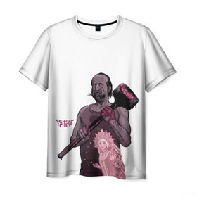 Мужская футболка 3D с принтом ЧерноБог , 100% полиэфир | прямой крой, круглый вырез горловины, длина до линии бедер | американские боги | бог зла | молот | чернобог