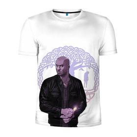 Мужская футболка 3D спортивная с принтом Тень , 100% полиэстер с улучшенными характеристиками | приталенный силуэт, круглая горловина, широкие плечи, сужается к линии бедра | shadow moon | американские боги | тень лун