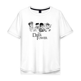 Мужская футболка хлопок Oversize с принтом The Dark Tower , 100% хлопок | свободный крой, круглый ворот, “спинка” длиннее передней части | the dark tower | стивен кинг | стрелок | темная башня
