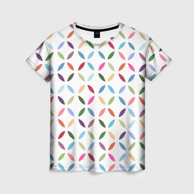 Женская футболка 3D с принтом Круги , 100% полиэфир ( синтетическое хлопкоподобное полотно) | прямой крой, круглый вырез горловины, длина до линии бедер | геометрия | круг | круги | узор