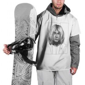 Накидка на куртку 3D с принтом Курт Кобейн , 100% полиэстер |  | Тематика изображения на принте: 